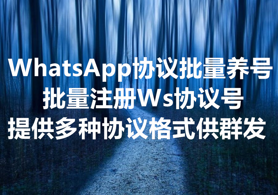 我们出售 Ws 协议号，WhatsApp Protocol Accounts 是由电话号码+key组成的吗？We Sell WhatsApp Protocol accounts!