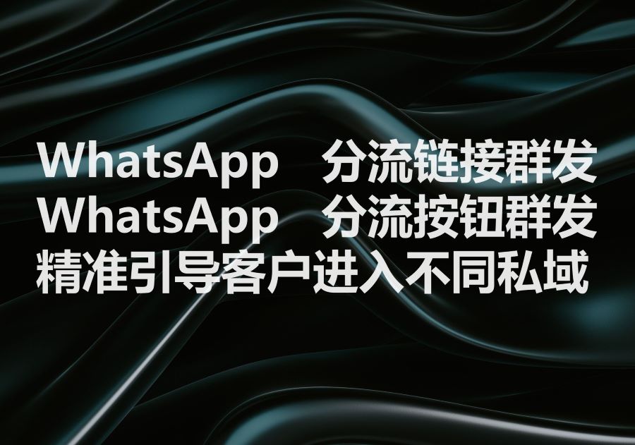 我们提供WhatsApp超链按钮群发服务，通过部署“分流链接按钮”实现精准引导客户进入不同的Ws私域!